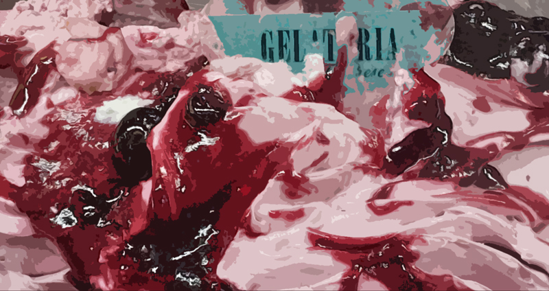 Del gelato all'amarena